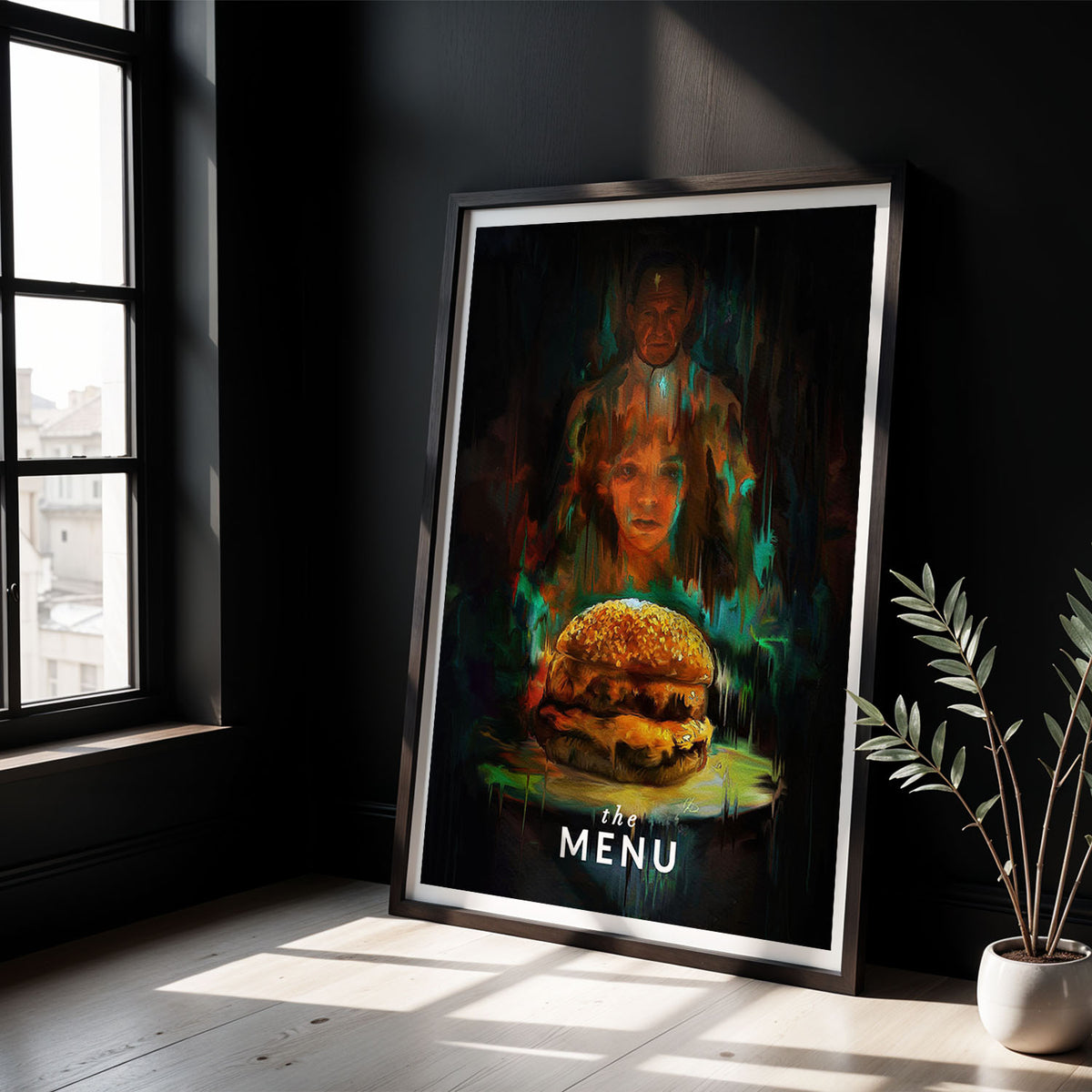 Flex Designs Poster The Menu Burger 5 x 7" Home Goods - Movie 2022 Movie Poster