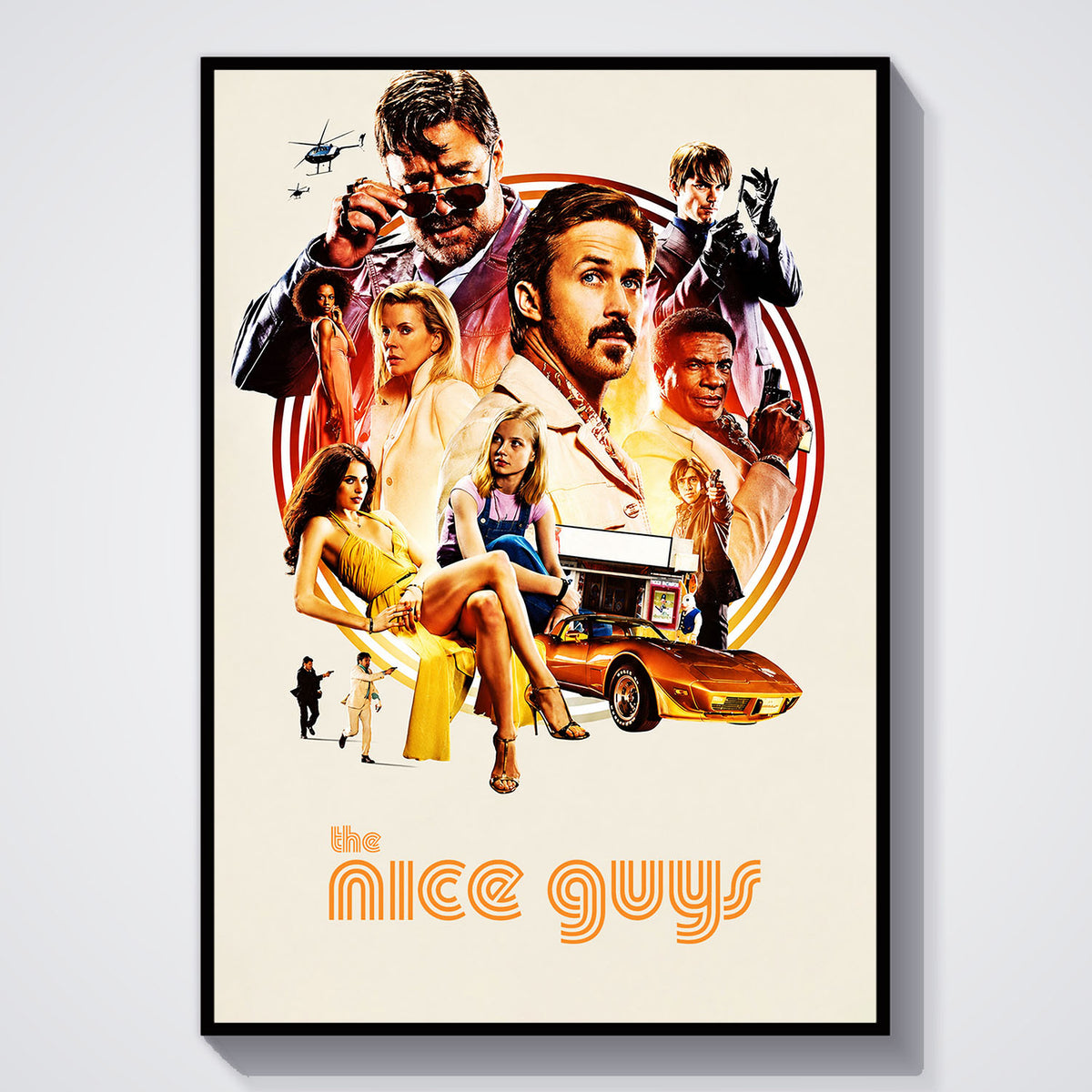 Flex Designs Poster The Nice Guys 11 x 17" Home Goods - Movie 2016 Movie Poster