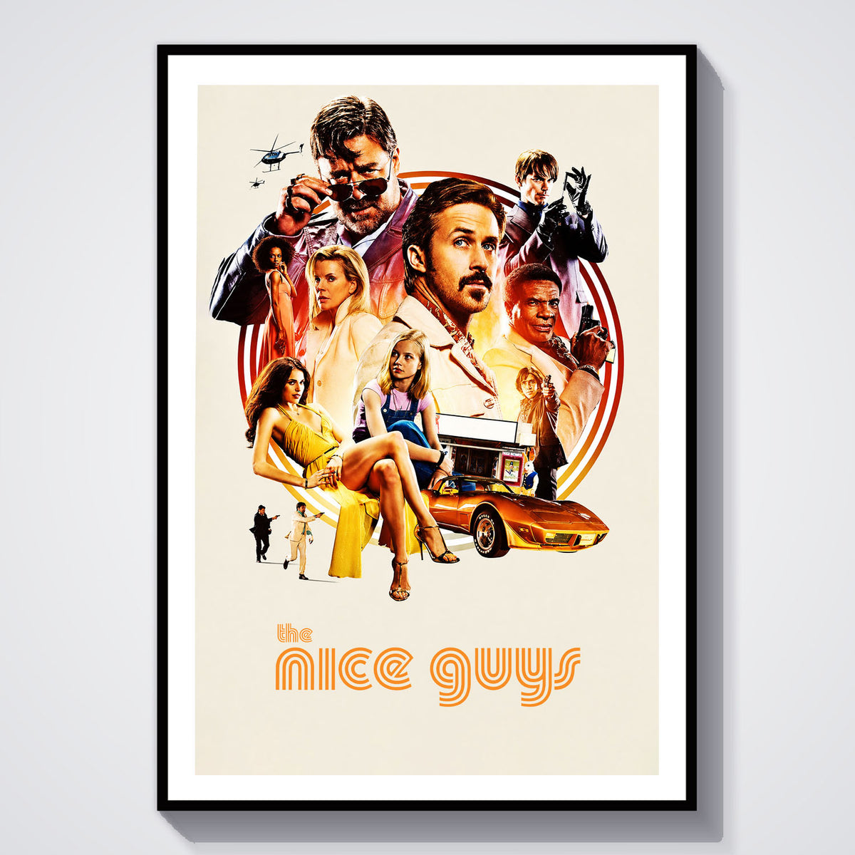 Flex Designs Poster The Nice Guys 5 x 7" Home Goods - Movie 2016 Movie Poster