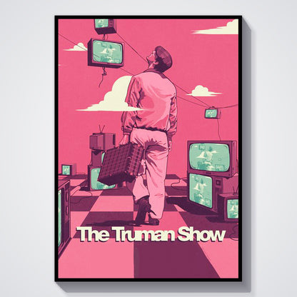 Flex Designs Poster The Truman Show 11 x 17" Home Goods - Movie 1998 Movie Poster