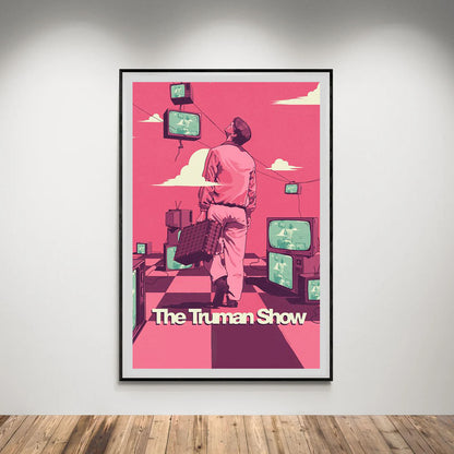 Flex Designs Poster The Truman Show 5 x 7" Home Goods - Movie 1998 Movie Poster