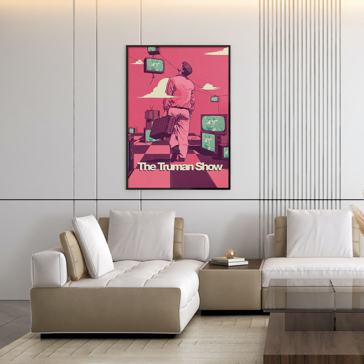 Flex Designs Poster The Truman Show 11 x 17" Home Goods - Movie 1998 Movie Poster