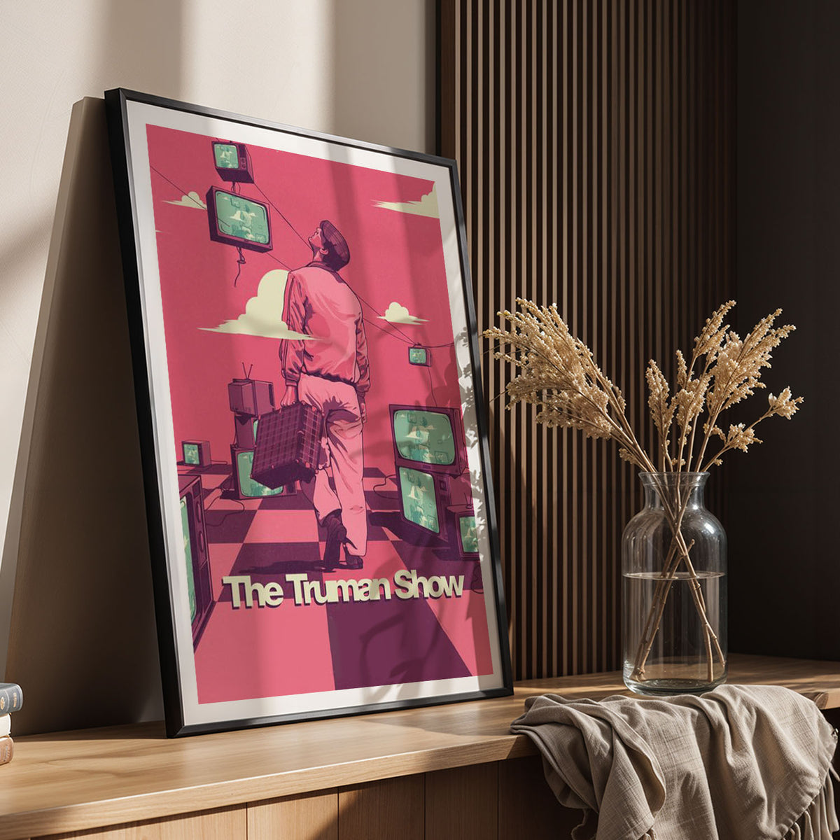 Flex Designs Poster The Truman Show 11 x 17" Home Goods - Movie 1998 Movie Poster