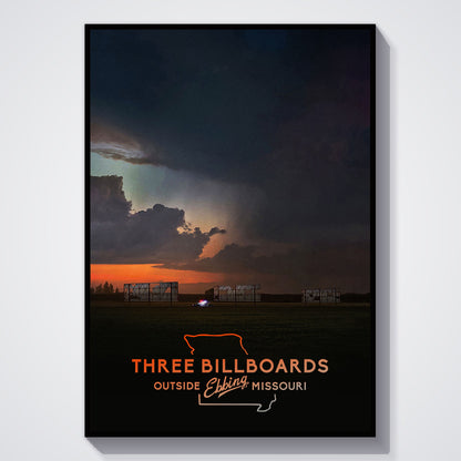 Flex Designs Poster Three Billboards Outside Ebbing, Missouri 11 x 17" Home Goods - Movie 2017 Movie Poster