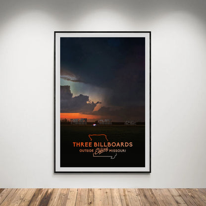 Flex Designs Poster Three Billboards Outside Ebbing, Missouri 5 x 7" Home Goods - Movie 2017 Movie Poster
