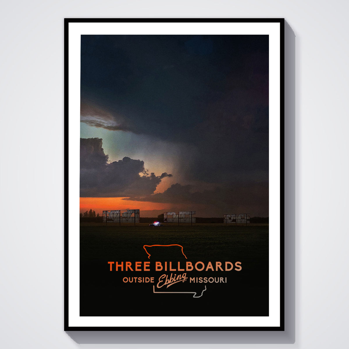 Flex Designs Poster Three Billboards Outside Ebbing, Missouri 5 x 7" Home Goods - Movie 2017 Movie Poster