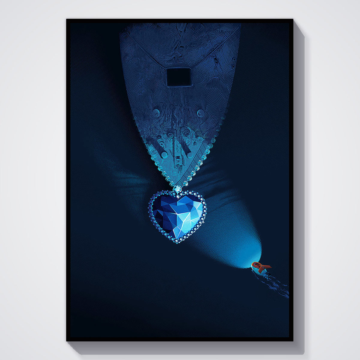 Flex Designs Poster Titanic Minimalist 11 x 17" Home Goods - Movie 1997 Movie Poster