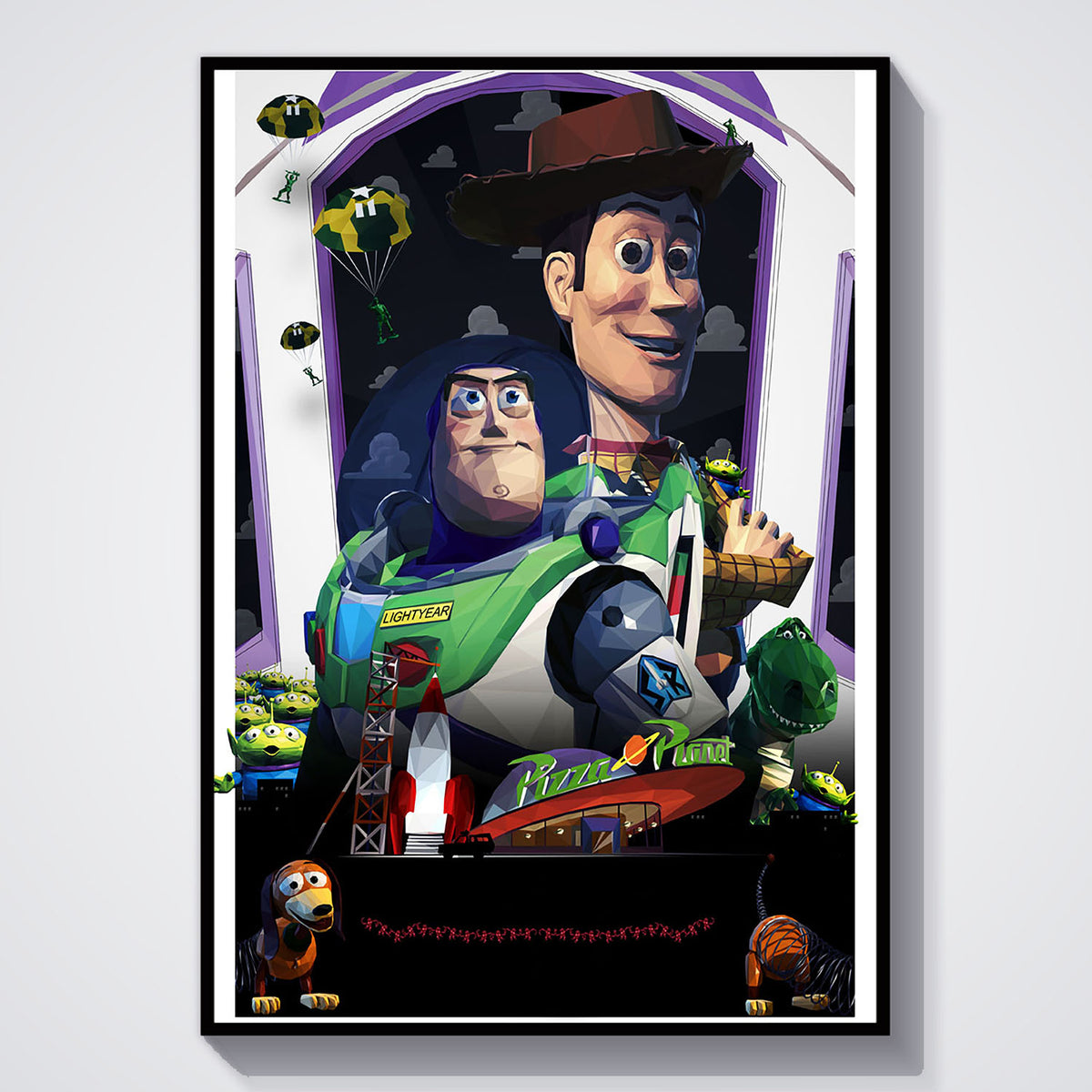 Flex Designs Poster Toy Story Sketch 11 x 17" Home Goods - Movie 1995 Movie Poster