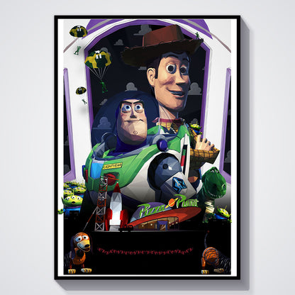 Flex Designs Poster Toy Story Sketch 11 x 17" Home Goods - Movie 1995 Movie Poster