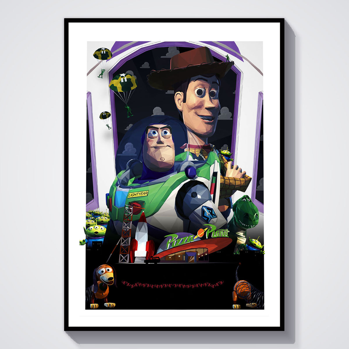 Flex Designs Poster Toy Story Sketch 5 x 7" Home Goods - Movie 1995 Movie Poster