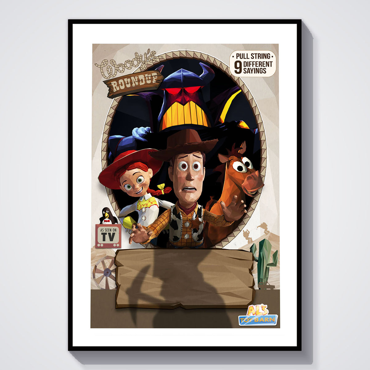 Flex Designs Poster Toy Story 2 Sketch 5 x 7" Home Goods - Movie 1999 Movie Poster