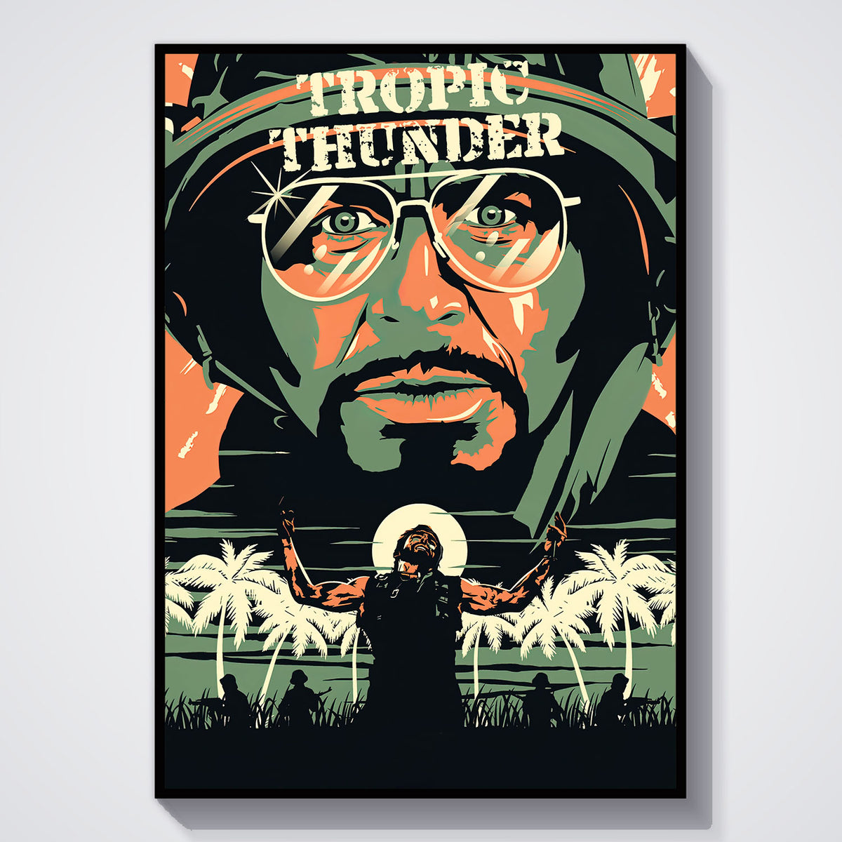 Flex Designs Poster Tropic Thunder 11 x 17" Home Goods - Movie 2008 Movie Poster