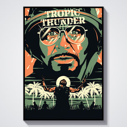 Flex Designs Poster Tropic Thunder 11 x 17" Home Goods - Movie 2008 Movie Poster