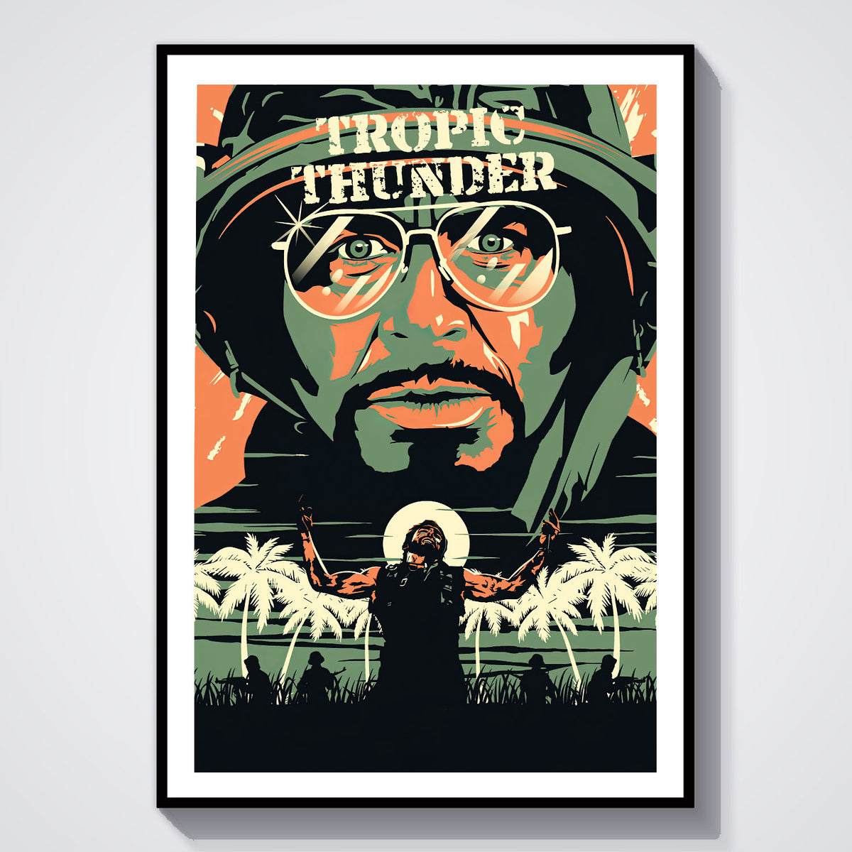 Flex Designs Poster Tropic Thunder 5 x 7" Home Goods - Movie 2008 Movie Poster