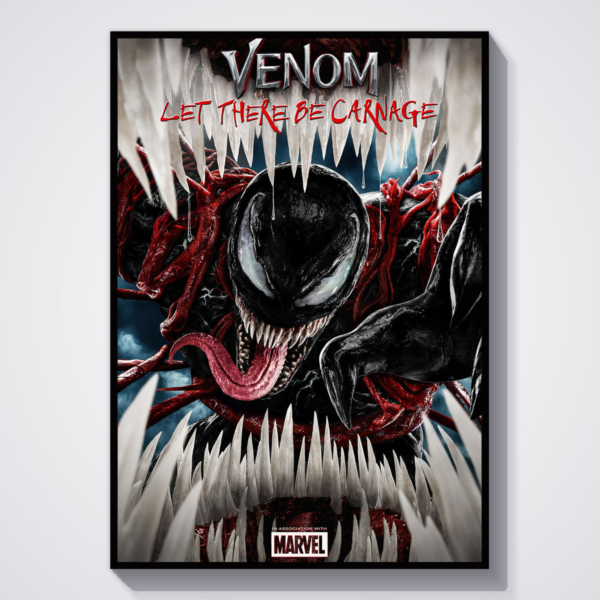 Flex Designs Poster Venom Let There Be Carnage Cinematic 11 x 17" Home Goods - Movie 2021 Movie Poster
