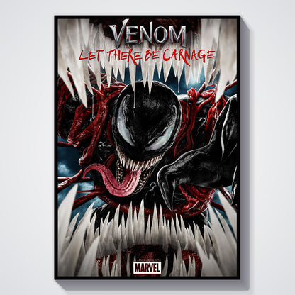 Flex Designs Poster Venom Let There Be Carnage Cinematic 11 x 17" Home Goods - Movie 2021 Movie Poster