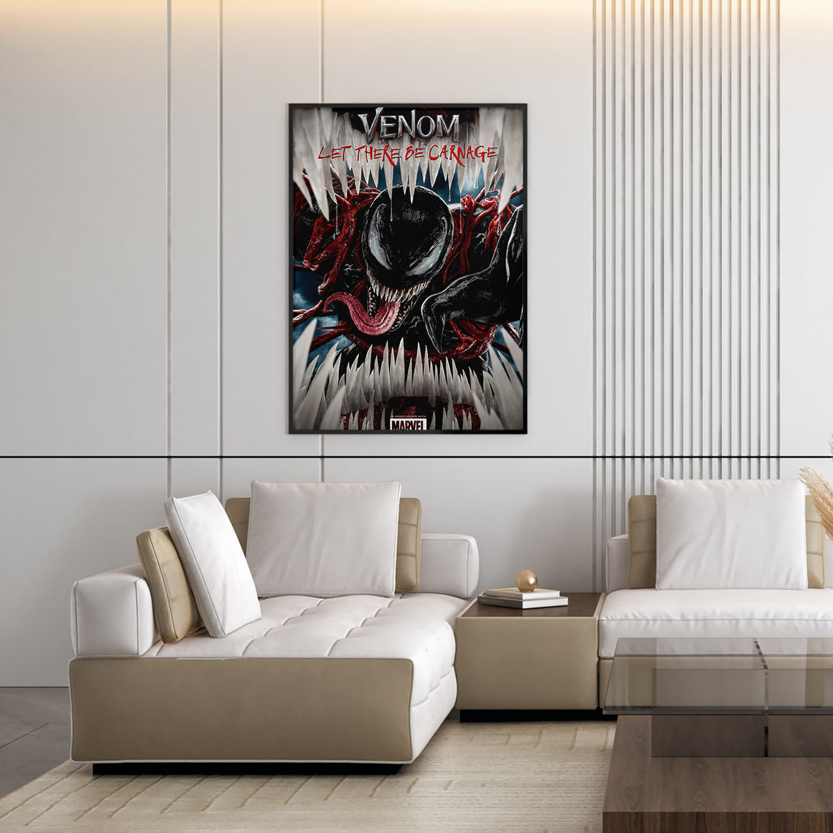 Flex Designs Poster Venom Let There Be Carnage Cinematic 11 x 17" Home Goods - Movie 2021 Movie Poster