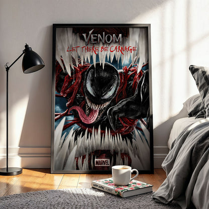 Flex Designs Poster Venom Let There Be Carnage Cinematic 11 x 17" Home Goods - Movie 2021 Movie Poster