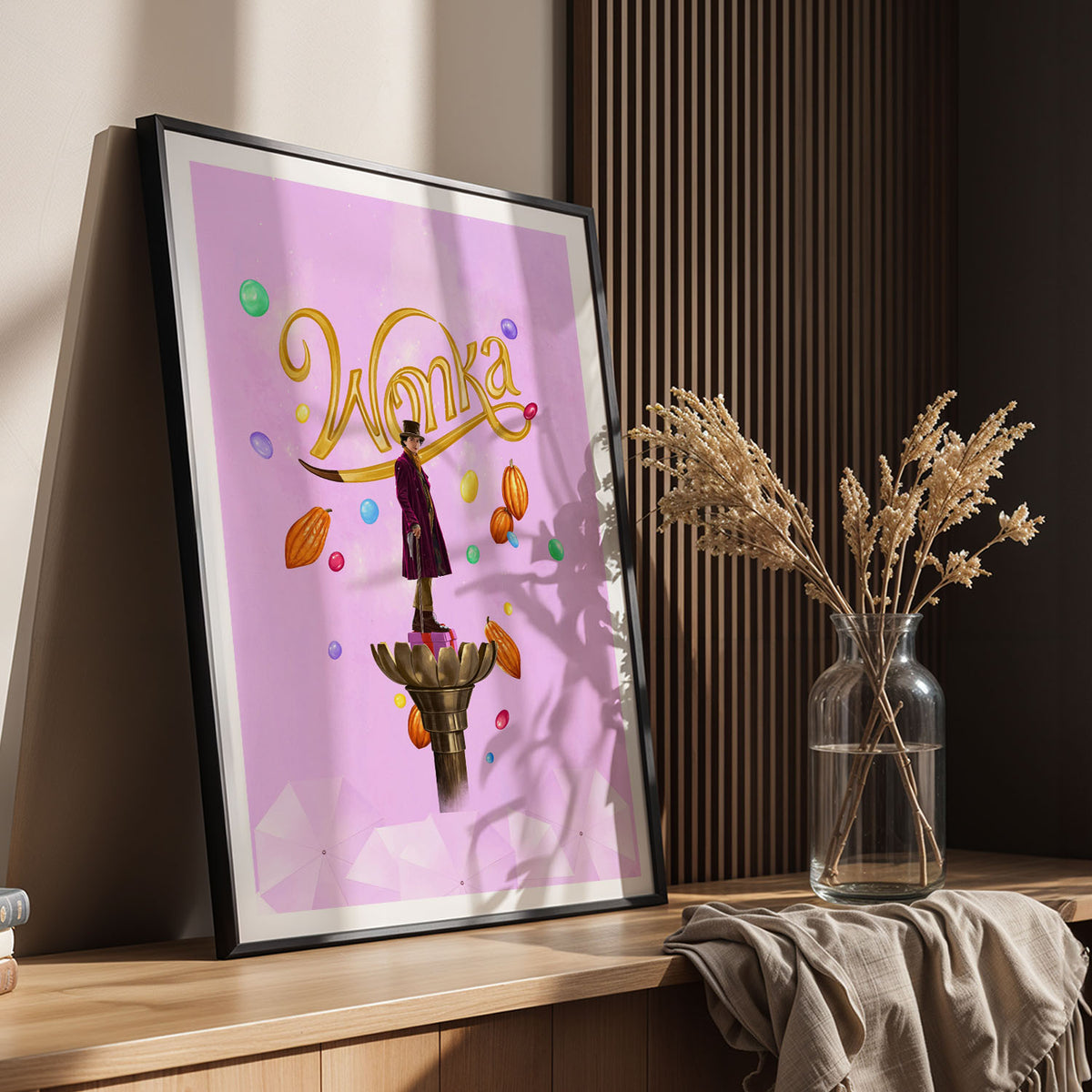 Flex Designs Poster Wonka 11 x 17" Home Goods - Movie 2023 Movie Poster