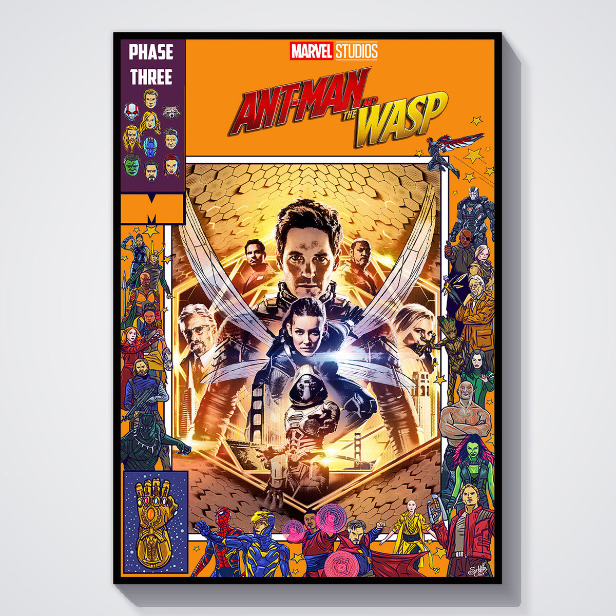 Flex Designs Poster Ant Man and the Wasp Comics 11 x 17" Home Goods - Movie 2018 Movie Poster