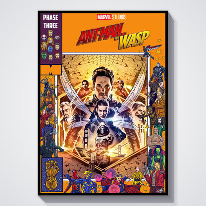Flex Designs Poster Ant Man and the Wasp Comics 11 x 17" Home Goods - Movie 2018 Movie Poster