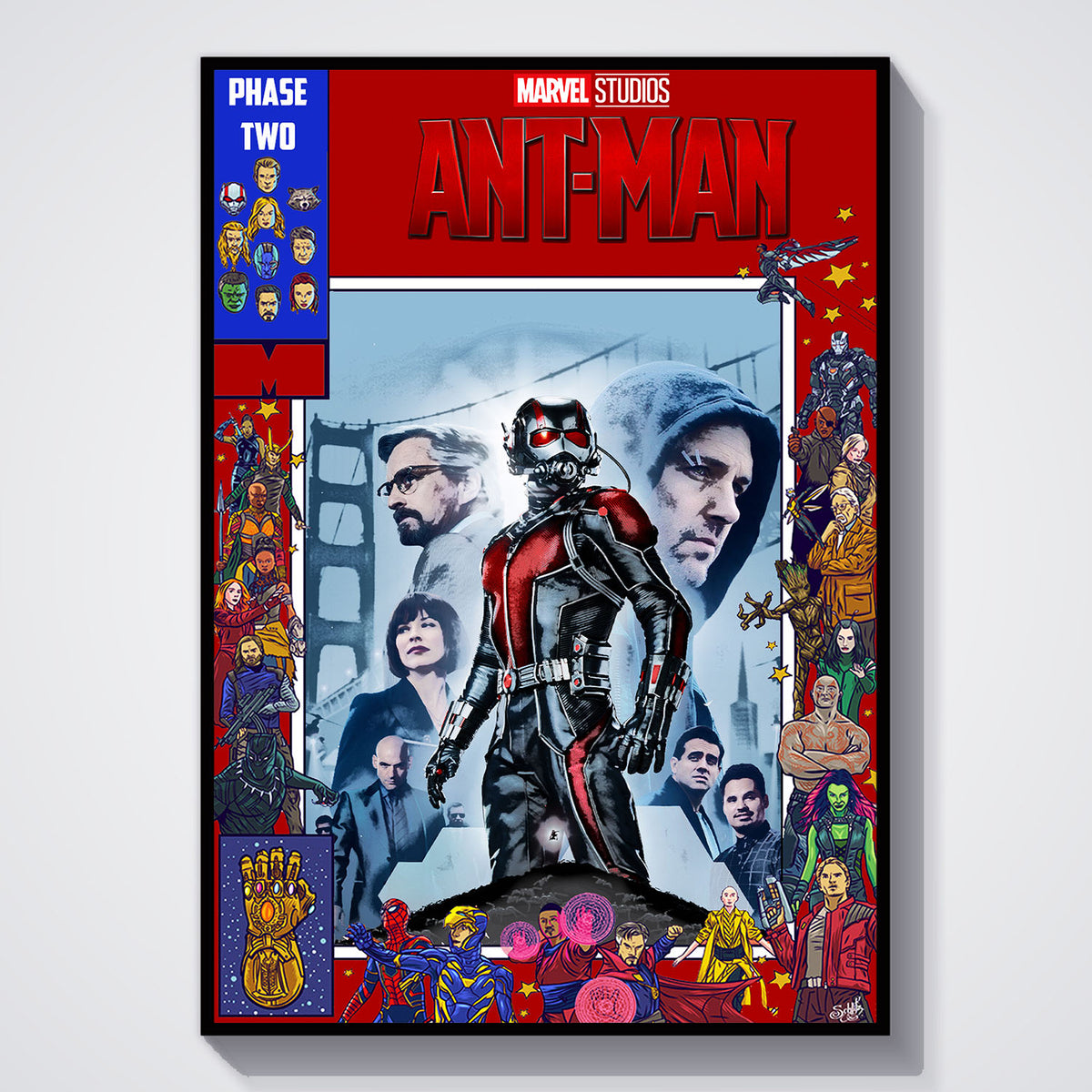 Flex Designs Poster Ant-Man Comics 11 x 17" Home Goods - Movie 2015 Movie Poster