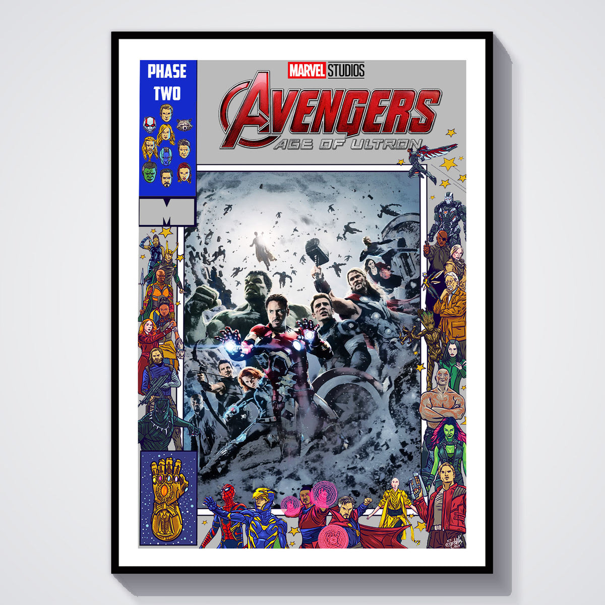 Flex Designs Poster Avengers Age of Ultron Comics 5 x 7" Home Goods - Movie 2015 Movie Poster