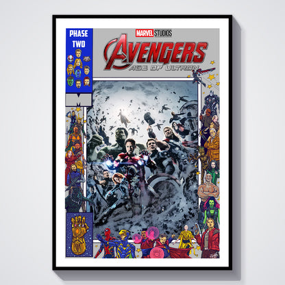 Flex Designs Poster Avengers Age of Ultron Comics 5 x 7" Home Goods - Movie 2015 Movie Poster
