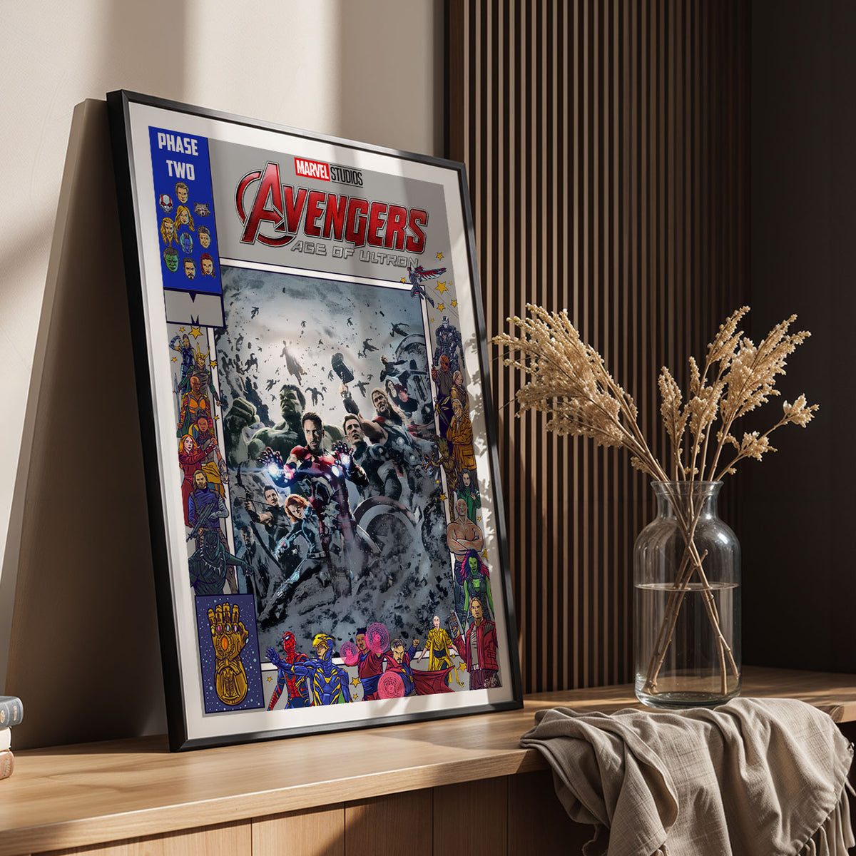 Flex Designs Poster Avengers Age of Ultron Comics 11 x 17" Home Goods - Movie 2015 Movie Poster