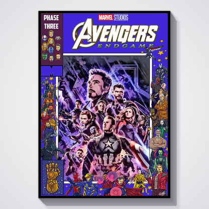 Flex Designs Poster Avengers Endgame Comics 11 x 17" Home Goods - Movie 2019 Movie Poster
