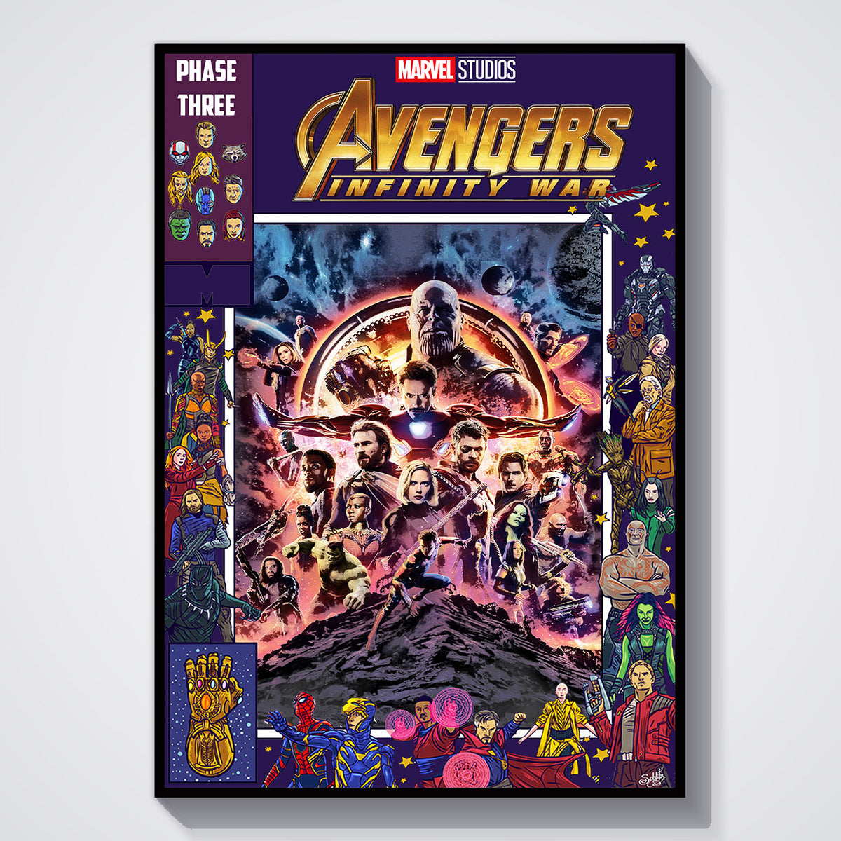 Flex Designs Poster Avengers Infinity War Comics 11 x 17" Home Goods - Movie 2018 Movie Poster