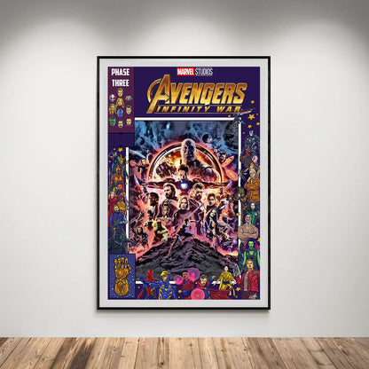 Flex Designs Poster Avengers Infinity War Comics 5 x 7" Home Goods - Movie 2018 Movie Poster