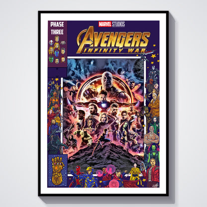 Flex Designs Poster Avengers Infinity War Comics 5 x 7" Home Goods - Movie 2018 Movie Poster