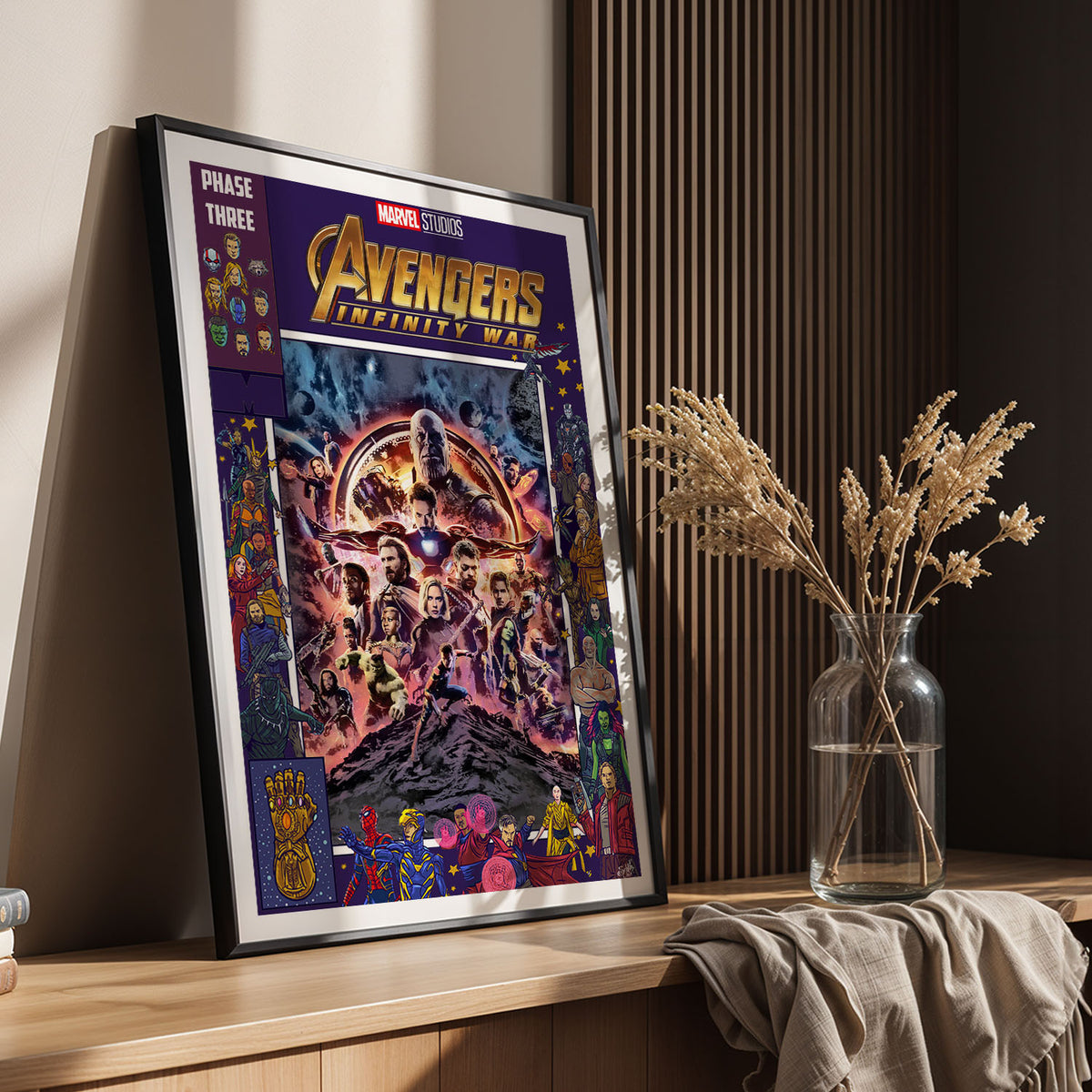 Flex Designs Poster Avengers Infinity War Comics 11 x 17" Home Goods - Movie 2018 Movie Poster