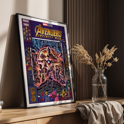 Flex Designs Poster Avengers Infinity War Comics 11 x 17" Home Goods - Movie 2018 Movie Poster