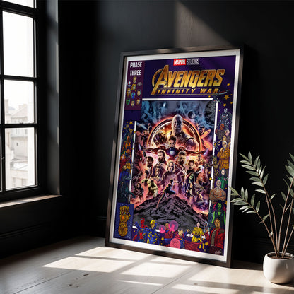 Flex Designs Poster Avengers Infinity War Comics 5 x 7" Home Goods - Movie 2018 Movie Poster