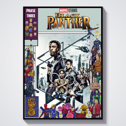 Flex Designs Poster Black Panther Comics 11 x 17" Home Goods - Movie 2018 Movie Poster