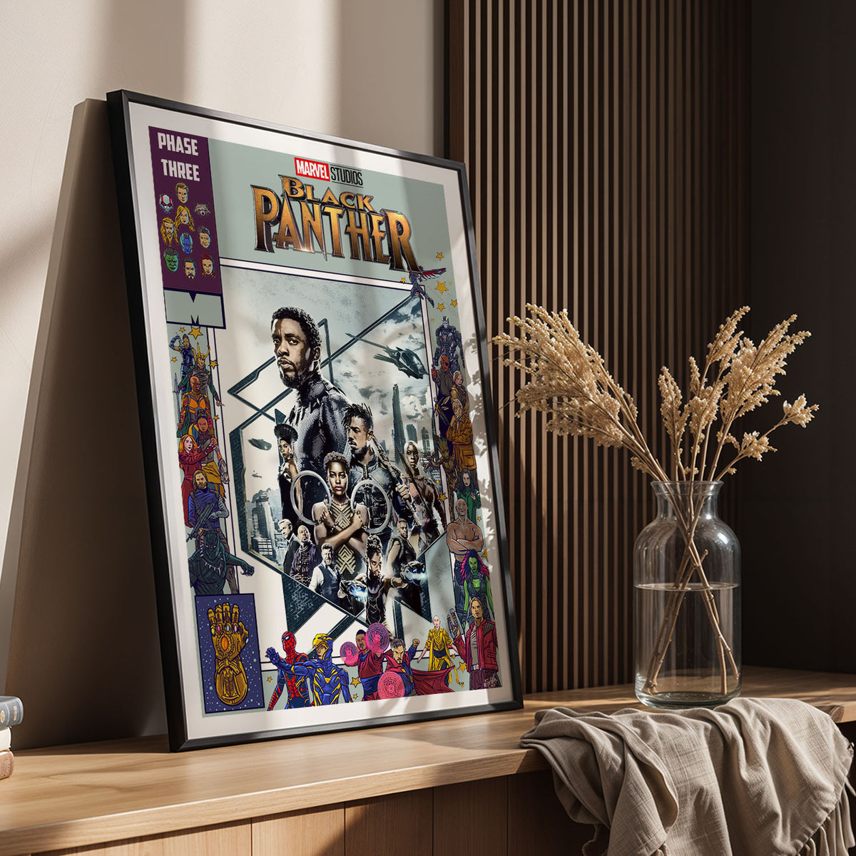 Flex Designs Poster Black Panther Comics 11 x 17" Home Goods - Movie 2018 Movie Poster