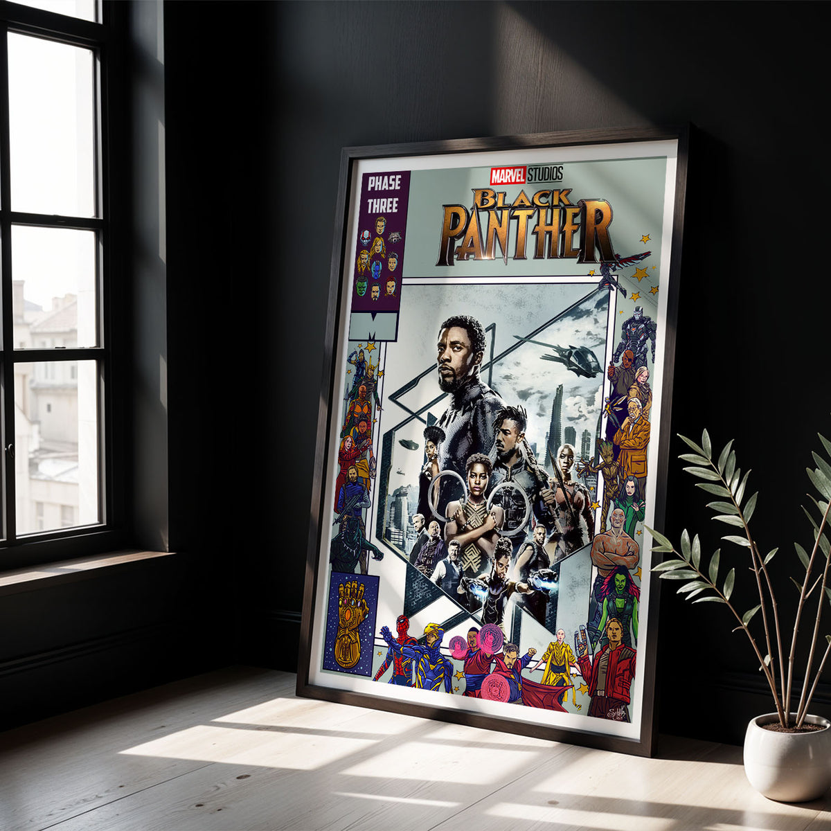 Flex Designs Poster Black Panther Comics 5 x 7" Home Goods - Movie 2018 Movie Poster