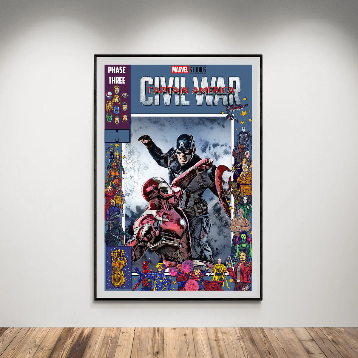 Flex Designs Poster Captain America Civil War Comics 5 x 7" Home Goods - Movie 2016 Movie Poster