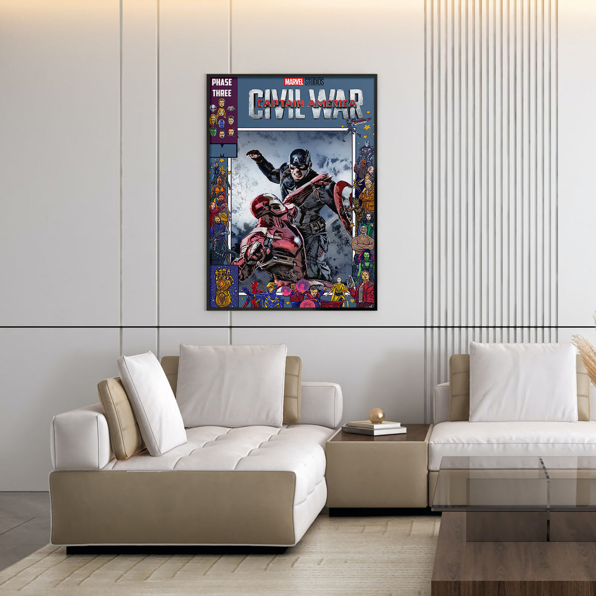 Flex Designs Poster Captain America Civil War Comics 11 x 17" Home Goods - Movie 2016 Movie Poster