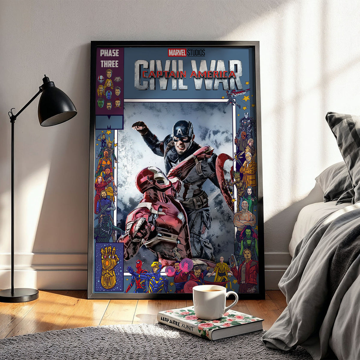 Flex Designs Poster Captain America Civil War Comics 11 x 17" Home Goods - Movie 2016 Movie Poster
