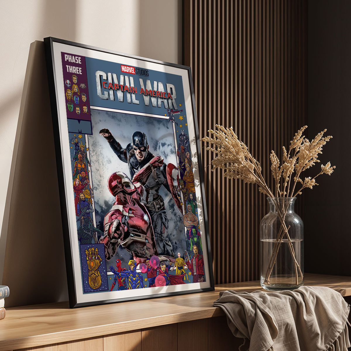 Flex Designs Poster Captain America Civil War Comics 11 x 17" Home Goods - Movie 2016 Movie Poster