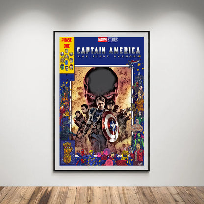 Flex Designs Poster Captain America The First Avenger Comics 5 x 7" Home Goods - Movie 2011 Movie Poster