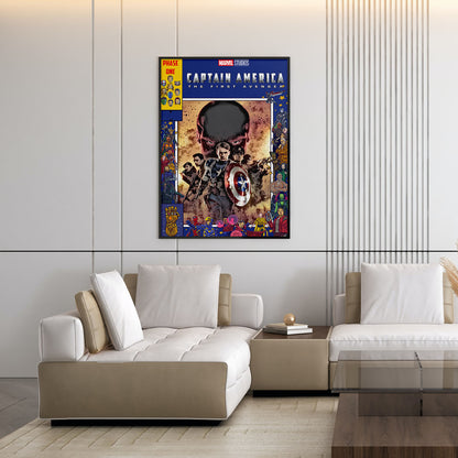 Flex Designs Poster Captain America The First Avenger Comics 11 x 17" Home Goods - Movie 2011 Movie Poster
