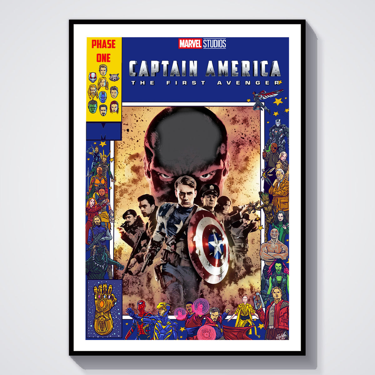 Flex Designs Poster Captain America The First Avenger Comics 5 x 7" Home Goods - Movie 2011 Movie Poster