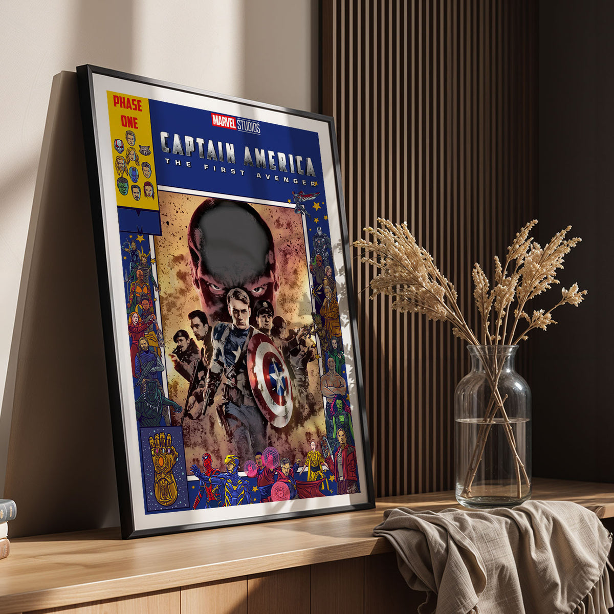 Flex Designs Poster Captain America The First Avenger Comics 11 x 17" Home Goods - Movie 2011 Movie Poster
