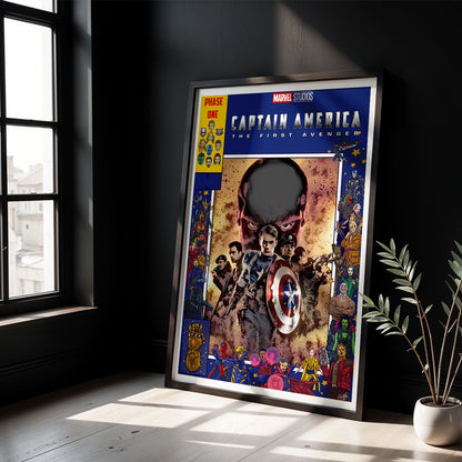 Flex Designs Poster Captain America The First Avenger Comics 5 x 7" Home Goods - Movie 2011 Movie Poster