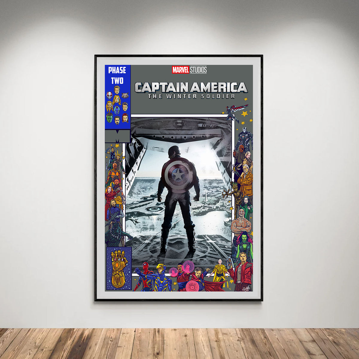 Flex Designs Poster Captain America The Winter Soldier Comics 5 x 7" Home Goods - Movie 2014 Movie Poster
