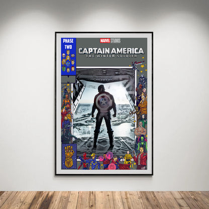 Flex Designs Poster Captain America The Winter Soldier Comics 5 x 7" Home Goods - Movie 2014 Movie Poster